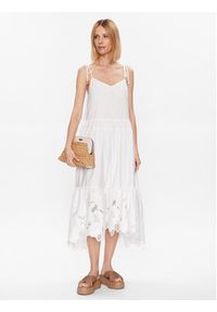 BOSS - Boss Sukienka letnia 50487508 Biały Regular Fit. Kolor: biały. Materiał: bawełna. Sezon: lato #3