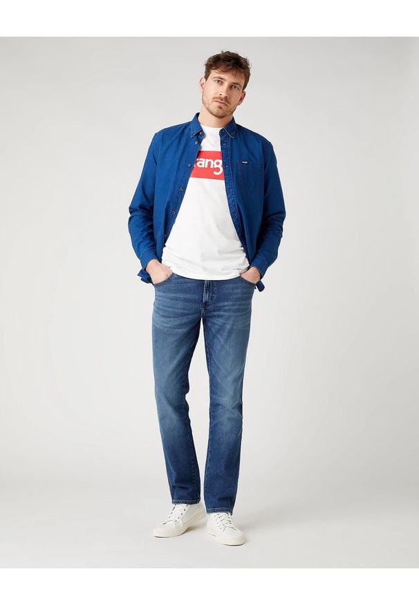 Wrangler - MĘSKIE SPODNIE JEANSOWE WRANGLER TEXAS SLIM THE GURU W12SU551H 112141159