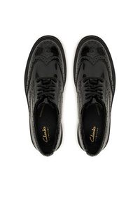 Clarks Oxfordy Orinoco3 Derby 26183171 Czarny. Kolor: czarny. Materiał: lakier, skóra #5