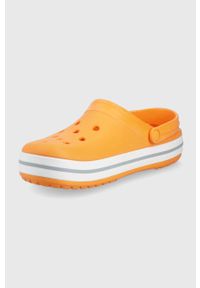 Crocs klapki kolor pomarańczowy. Nosek buta: okrągły. Kolor: pomarańczowy. Materiał: materiał. Wzór: gładki #5