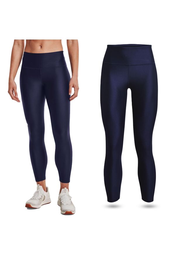 Legginsy sportowe damskie Under Armour szybkoschnące treningowe. Kolor: niebieski. Sport: bieganie