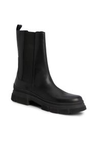 TOMMY HILFIGER - Sztyblety Tommy Hilfiger Essential Leather Chelsea Boot FW0FW07490 Black BDS. Kolor: czarny #1