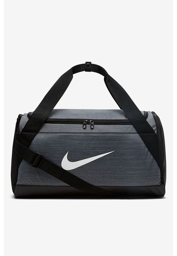 Nike - Torba. Kolor: szary. Materiał: syntetyk, poliester, materiał. Styl: sportowy