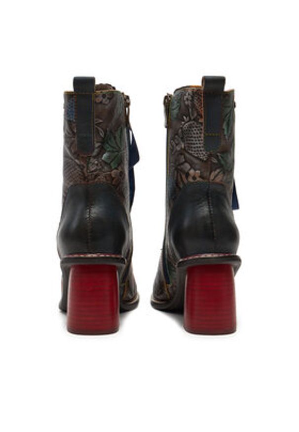 Laura Vita Botki Evcao 311 Niebieski. Kolor: niebieski. Materiał: skóra