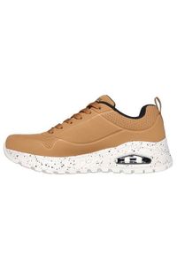 skechers - Buty do chodzenia męskie Skechers Uno Rugged. Kolor: brązowy. Materiał: syntetyk, materiał. Szerokość cholewki: normalna. Sport: turystyka piesza