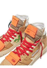 OFF-WHITE - Off-White Sneakersy OMIA065S22LEA0030461 Brązowy. Kolor: brązowy. Materiał: skóra #2