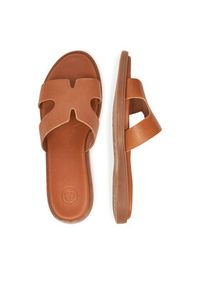 Gino Rossi Klapki ELLE-E25-27281 Brązowy. Kolor: brązowy. Materiał: skóra #4