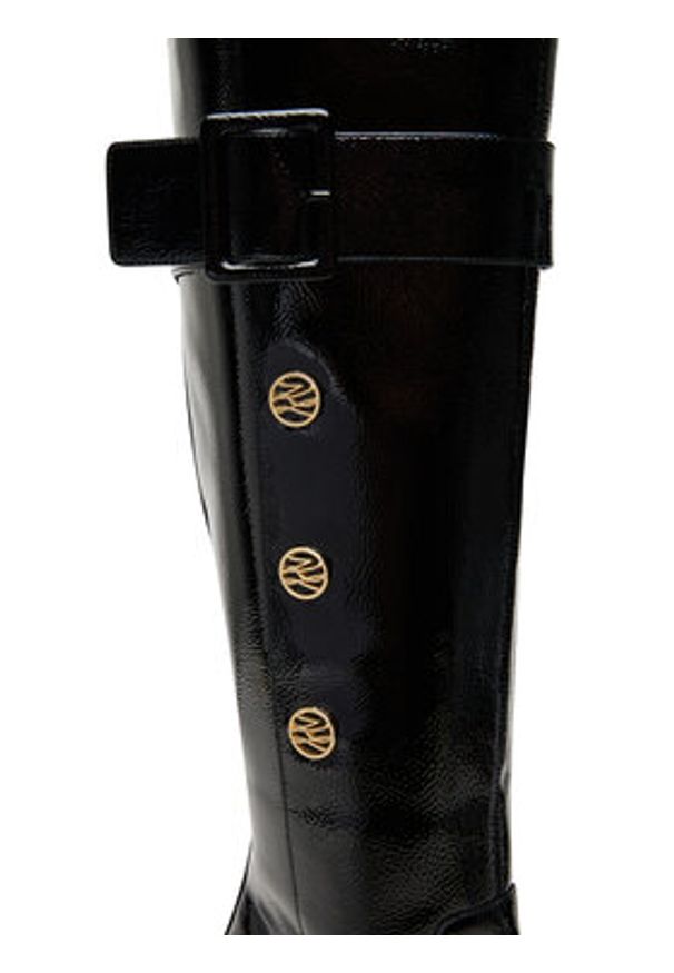 Karl Lagerfeld - KARL LAGERFELD Kozaki KL31475A Czarny. Kolor: czarny. Materiał: skóra