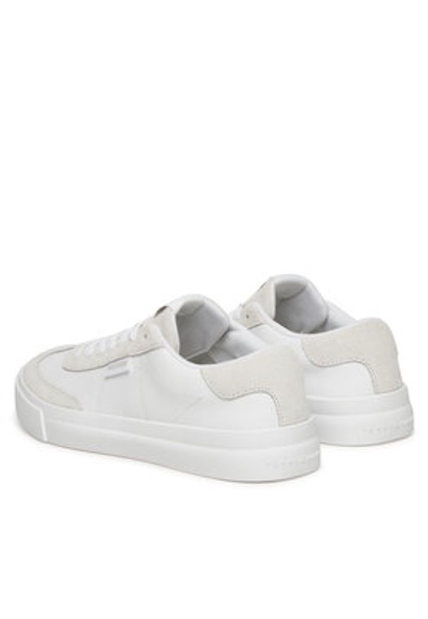 TOMMY HILFIGER - Tommy Hilfiger Sneakersy Th Cupset Summer Lth FM0FM05487 Biały. Kolor: biały. Materiał: skóra