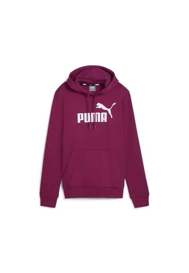 Puma - Damska bluza z kapturem i logo Essentials FL PUMA Magenta Gleam Pink. Typ kołnierza: kaptur. Kolor: różowy. Sport: fitness