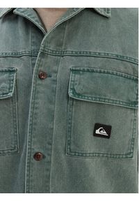Quiksilver Koszula jeansowa Mohab Washed Twill EQYWT04654 Zielony Oversize. Kolor: zielony. Materiał: bawełna #5