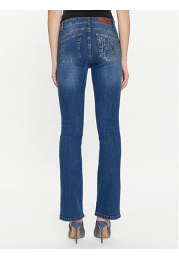 Rinascimento Jeansy CFC0117537003 Niebieski Flare Fit. Kolor: niebieski