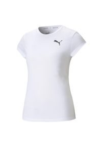 T-shirt z krótkim rękawem damski Puma ACTIVE. Kolor: biały. Długość rękawa: krótki rękaw. Długość: krótkie