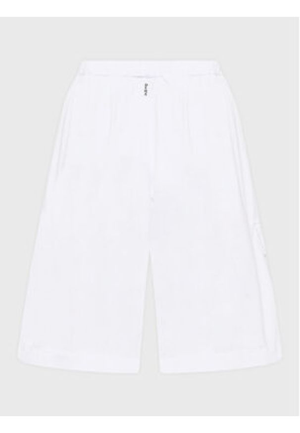 Deha Bermudy D83075 Biały Relaxed Fit. Kolor: biały. Materiał: bawełna
