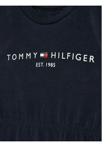TOMMY HILFIGER - Tommy Hilfiger Sukienka codzienna KN0KN01625 Granatowy Regular Fit. Okazja: na co dzień. Kolor: niebieski. Materiał: bawełna. Typ sukienki: proste. Styl: casual #3