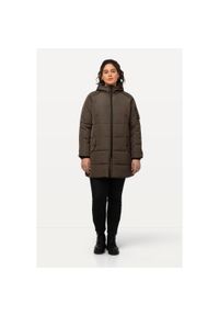 ULLA POPKEN - Damskie Płaszcz funkcyjny HYPRAR wodoodporny kaptur. Kolekcja: plus size. Kolor: beżowy. Materiał: poliester, materiał. Sport: turystyka piesza #1