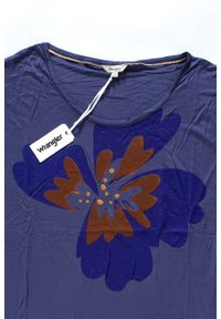 Wrangler - WRANGLER T SHIRT DAMSKI S/S LOOSE TEE PATRIOT BLUE W7314FD5H. Okazja: na co dzień. Wzór: kwiaty. Styl: casual