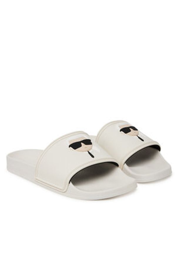 Karl Lagerfeld - KARL LAGERFELD Klapki Kondo 2.0 KL80905A Biały. Kolor: biały. Materiał: syntetyk