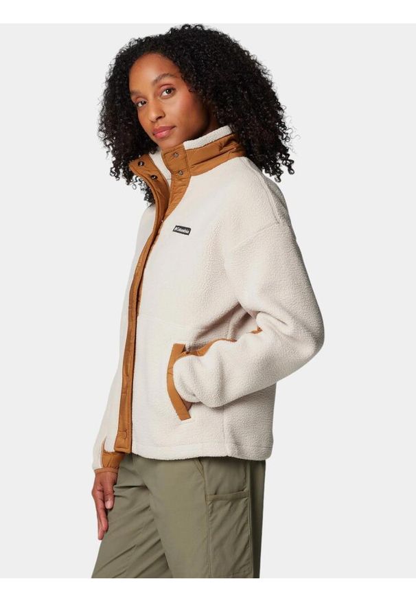 columbia - Bluza Polarowa Damska Columbia Cloud Point Snap. Typ kołnierza: polo. Kolor: wielokolorowy, beżowy, brązowy. Materiał: polar