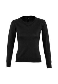 SOL'S - Bluza Damska Galaxy Z Dekoltem V. Kolor: czarny