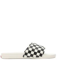Klapki Vans Checkerboard La Costa Slide-On VN0A5HFER6R1 - biało-czarne. Okazja: na plażę. Zapięcie: pasek. Kolor: biały, wielokolorowy, czarny. Materiał: nubuk, syntetyk, guma. Sezon: lato. Sport: pływanie #1