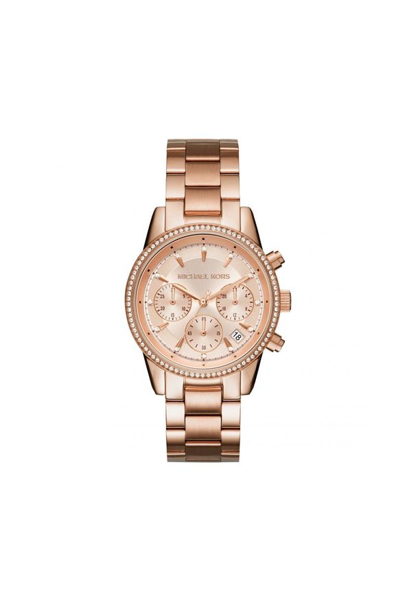 Michael Kors - MICHAEL KORS ZEGAREK RITZ MK6357. Rodzaj zegarka: analogowe. Materiał: materiał. Styl: elegancki