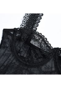 Intica - Body koronkowe na szerokich ramiączkach eleganckie Fede. Kolor: różowy. Materiał: koronka #5