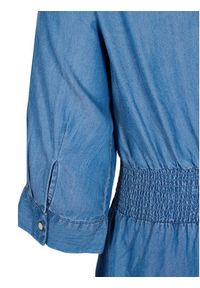 Zizzi Sukienka jeansowa V90120M Niebieski Regular Fit. Kolor: niebieski. Materiał: lyocell #5