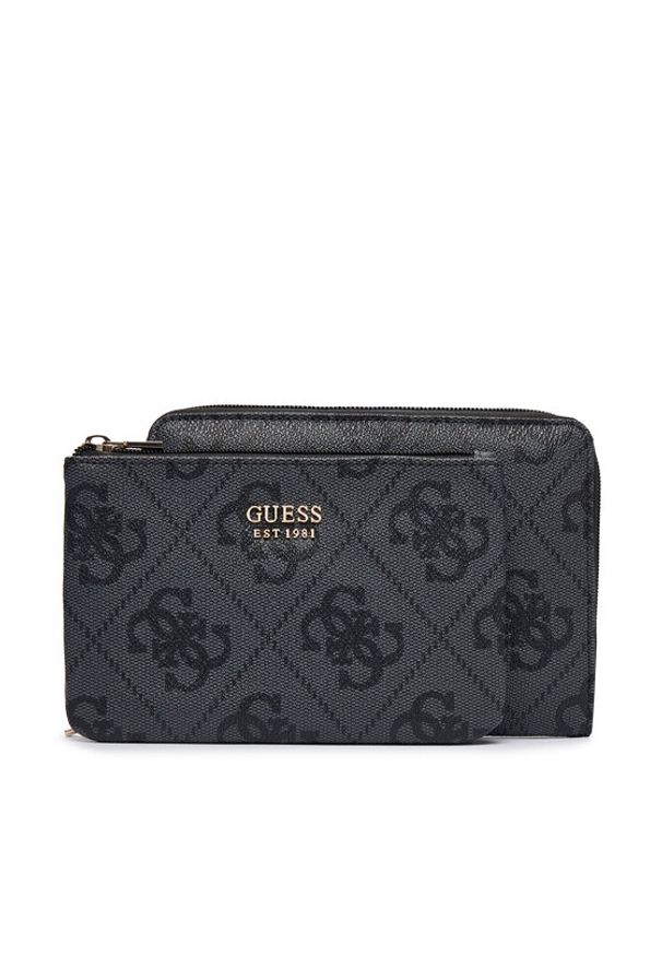 Guess Zestaw 2 etui Berta Travel TXOB86 88048 Szary. Kolor: szary. Materiał: skóra