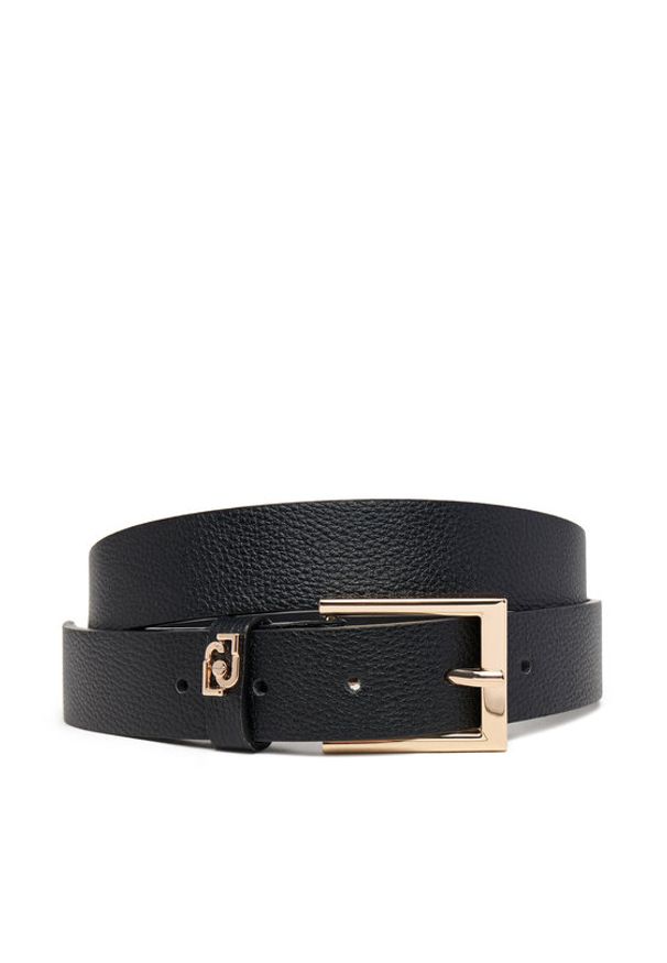 Liu Jo Pasek Damski Ecs Hips Belt 3 C AF5240 E0058 Czarny. Kolor: czarny. Materiał: skóra
