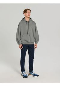 Sinsay - Bluza hoodie comfort fit - szary. Kolor: szary