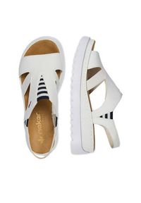 Rieker Sandały CEO-V44Y5-80 Biały. Kolor: biały. Materiał: skóra #5