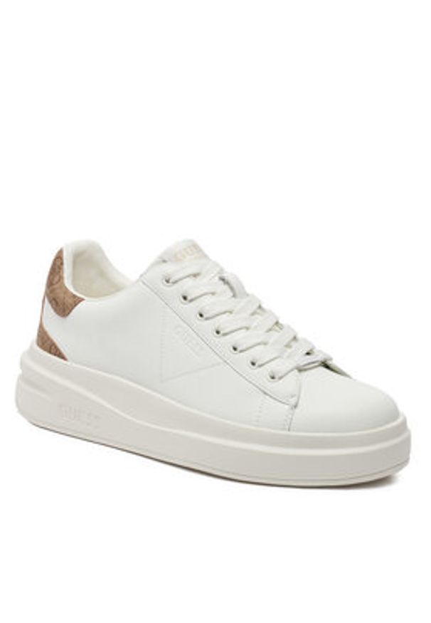 Guess Sneakersy FLJELB FAL12 Biały. Kolor: biały. Materiał: skóra