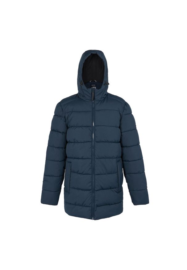 Regatta - Męska Kurtka Ocieplana Lakiver. Kolor: niebieski. Materiał: puch. Sport: turystyka piesza