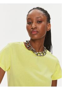 Pinko T-Shirt Basico 100373 A1N8 Żółty Regular Fit. Kolor: żółty. Materiał: bawełna #2
