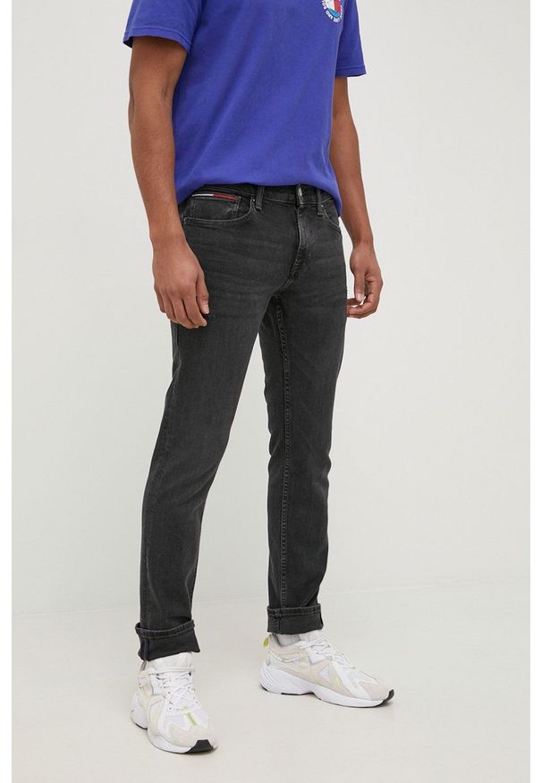 Tommy Jeans jeansy SCANTON CE176 DM0DM11968.PPYY męskie. Kolor: czarny