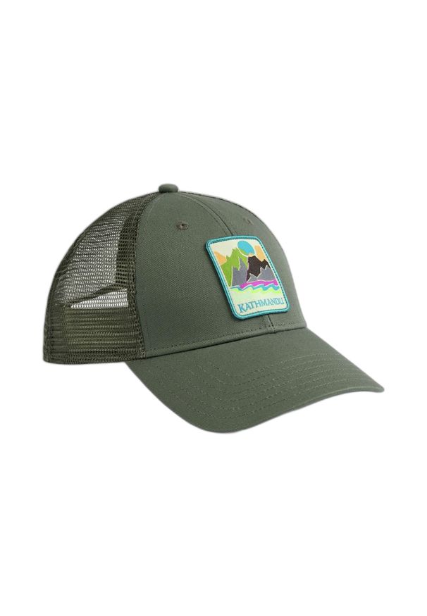 KATHMANDU - Czapka Trucker Kathmandu Low V2. Kolor: beżowy, zielony, wielokolorowy