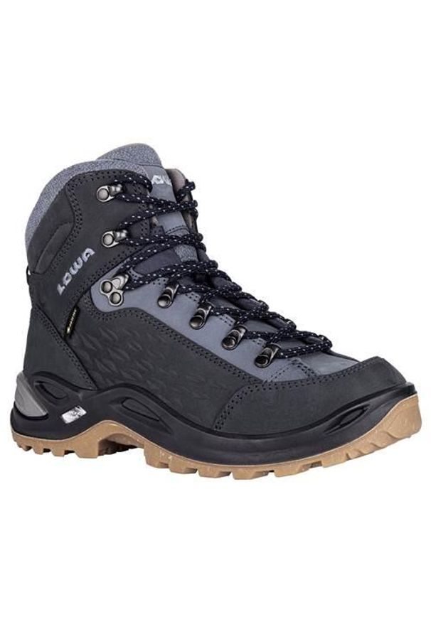 Buty trekkingowe damskie Lowa Renegade Warm Mid Gtx. Wysokość cholewki: za kostkę. Kolor: wielokolorowy. Materiał: zamsz. Szerokość cholewki: normalna