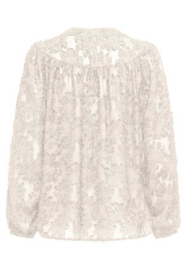 only - ONLY Bluzka Korsa 15360837 Beżowy Oversize. Kolor: beżowy. Materiał: syntetyk