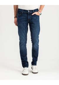 Mustang - MUSTANG OREGON SLIM MĘSKIE SPODNIE JEANSOWE JEANSY DŻINSY DENIM BLUE 1015041 5000 982. Okazja: na co dzień. Sezon: lato, zima. Styl: elegancki, casual, klasyczny, sportowy