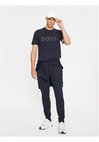 BOSS - Boss T-Shirt Tee 1 50507010 Granatowy Regular Fit. Kolor: niebieski. Materiał: bawełna #4