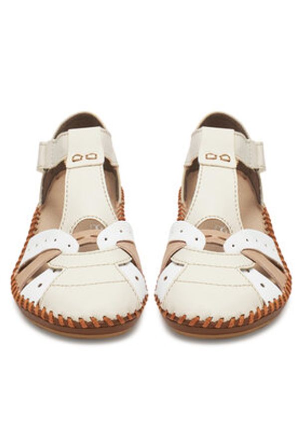 Rieker Sandały CEO-M1655-61 Beżowy. Kolor: beżowy. Materiał: syntetyk