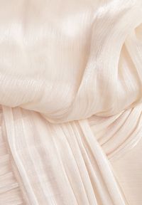 Born2be - Jasnobeżowa Szyfonowa Sukienka Koktajlowa o Rozkloszowanym Kroju Thagune. Okazja: na randkę. Kolor: beżowy. Materiał: szyfon. Styl: wizytowy #2