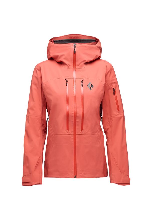 Damska kurtka narciarska Black Diamond Recon LT Stretch. Kolor: wielokolorowy, różowy, pomarańczowy. Sezon: zima. Sport: narciarstwo
