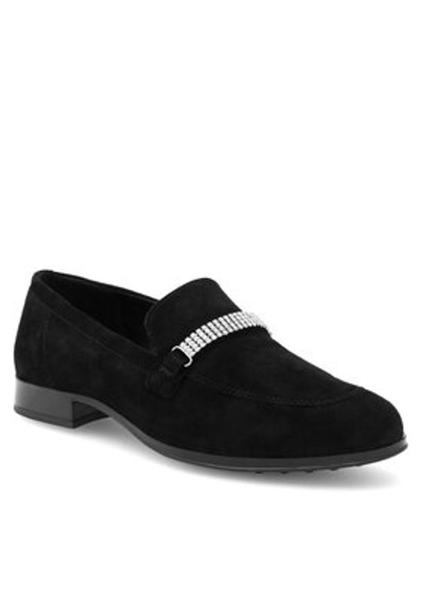 Sergio Bardi Loafersy WB-D1068-01SB Czarny. Kolor: czarny. Materiał: zamsz, skóra