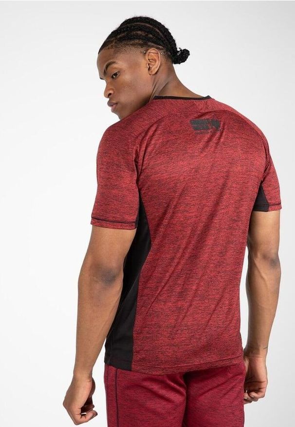 GORILLA WEAR - Fremont Koszulka - Burgundy Czerwony/Czarny. Kolor: czarny, czerwony, wielokolorowy. Sport: fitness