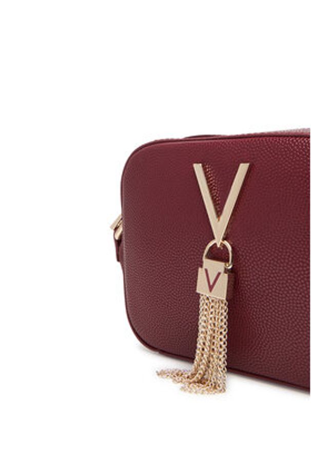 VALENTINO - Valentino Torebka Divina VBS1R409G Bordowy. Kolor: czerwony. Materiał: skórzane