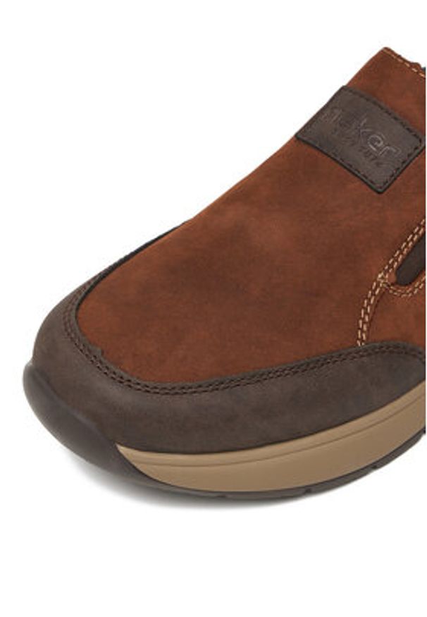 Rieker Półbuty B7654-22 Brązowy. Kolor: brązowy. Materiał: nubuk, skóra