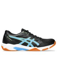 Buty do siatkówki męskie Asics Gel-Rocket 11. Zapięcie: sznurówki. Kolor: zielony, niebieski, czarny, wielokolorowy. Materiał: syntetyk, materiał. Szerokość cholewki: normalna. Sport: siatkówka