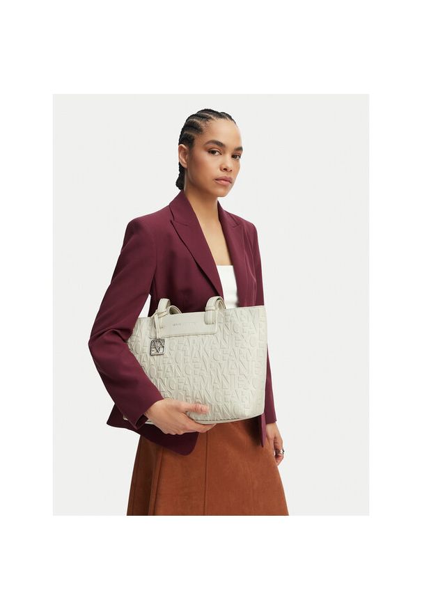 Torebka Armani Exchange. Kolor: beżowy